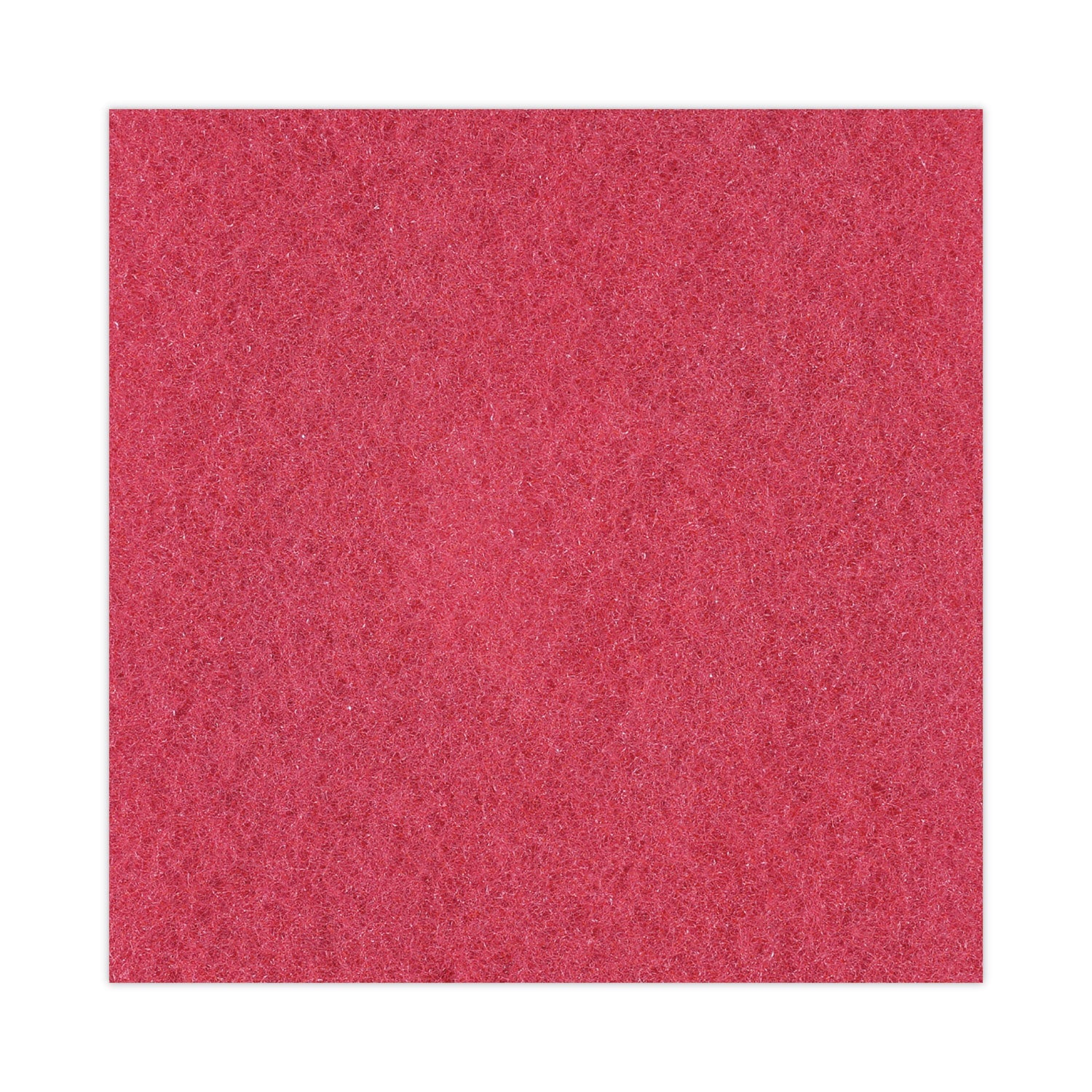 Boardwalk Buffing Floor Pads, 15" Diameter, Red, 5/Carton