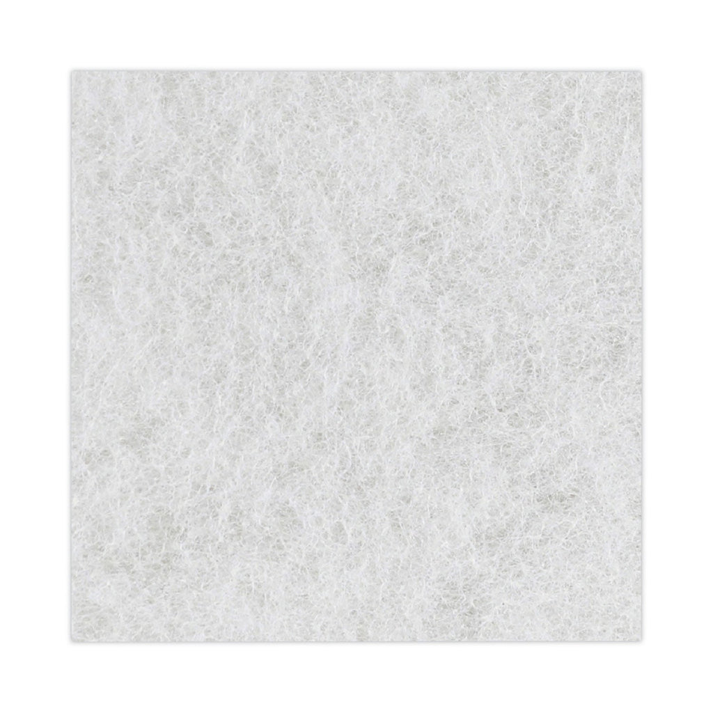 Boardwalk Light Duty Scour Pad, 4.63  x 10, White, 20/Carton