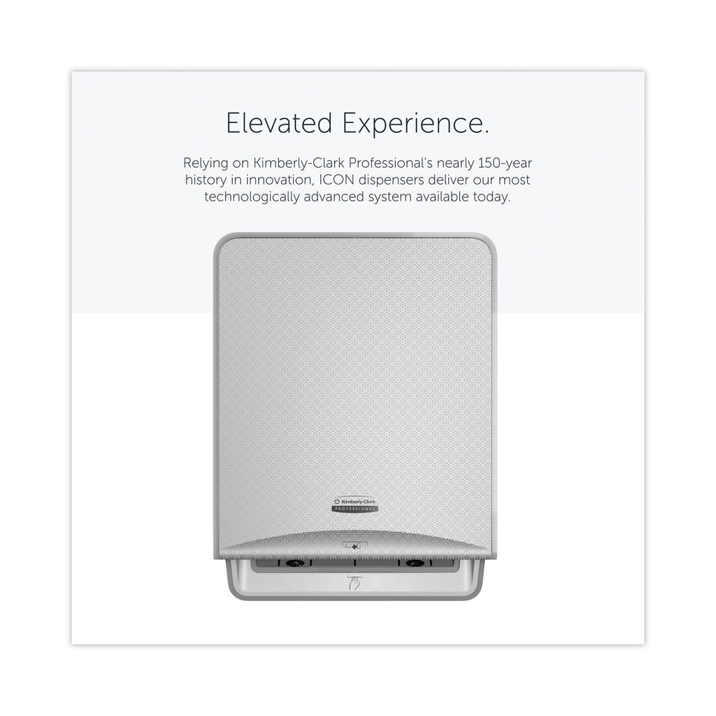 Kimberly-Clark Professional* ICON Automatic Roll Towel Dispenser, 20.12 x 16.37 x 13.5, Silver Mosaic