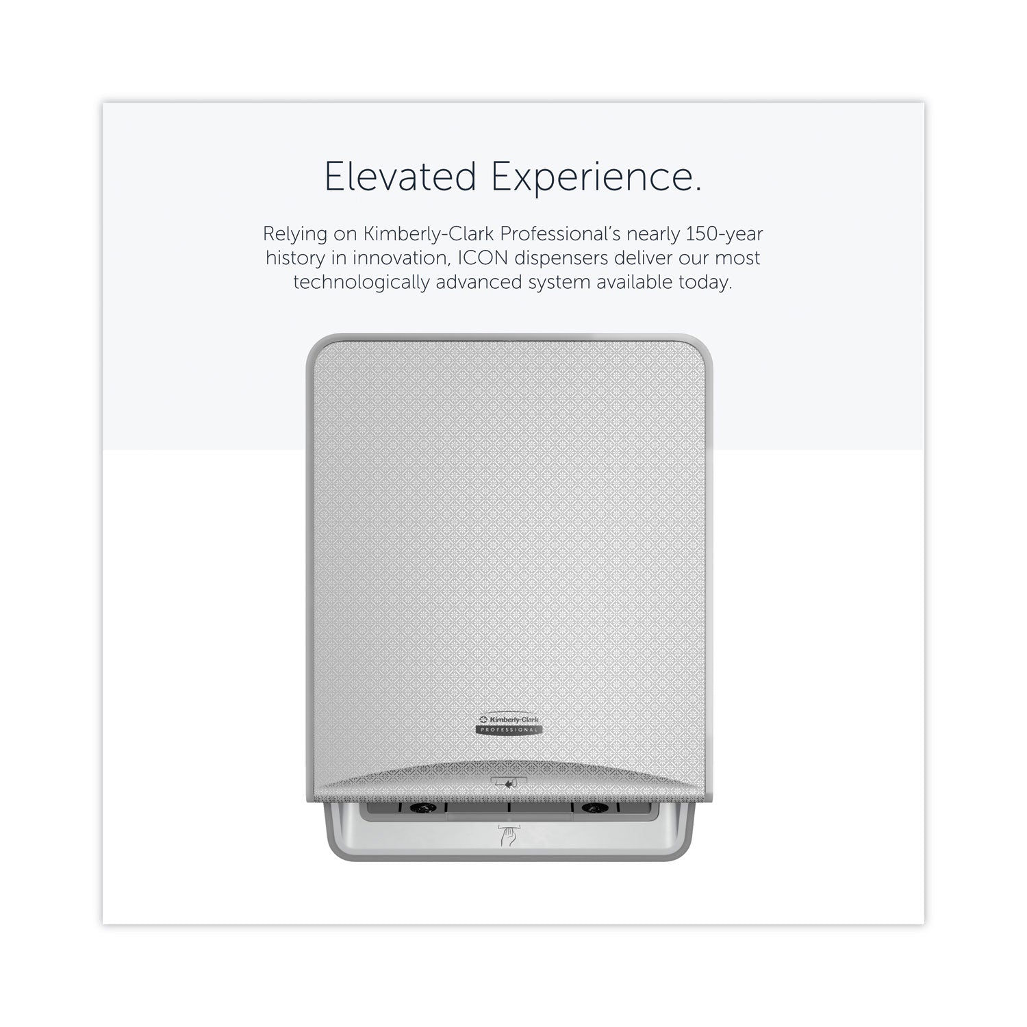 Kimberly-Clark Professional* ICON Automatic Roll Towel Dispenser, 20.12 x 16.37 x 13.5, Silver Mosaic