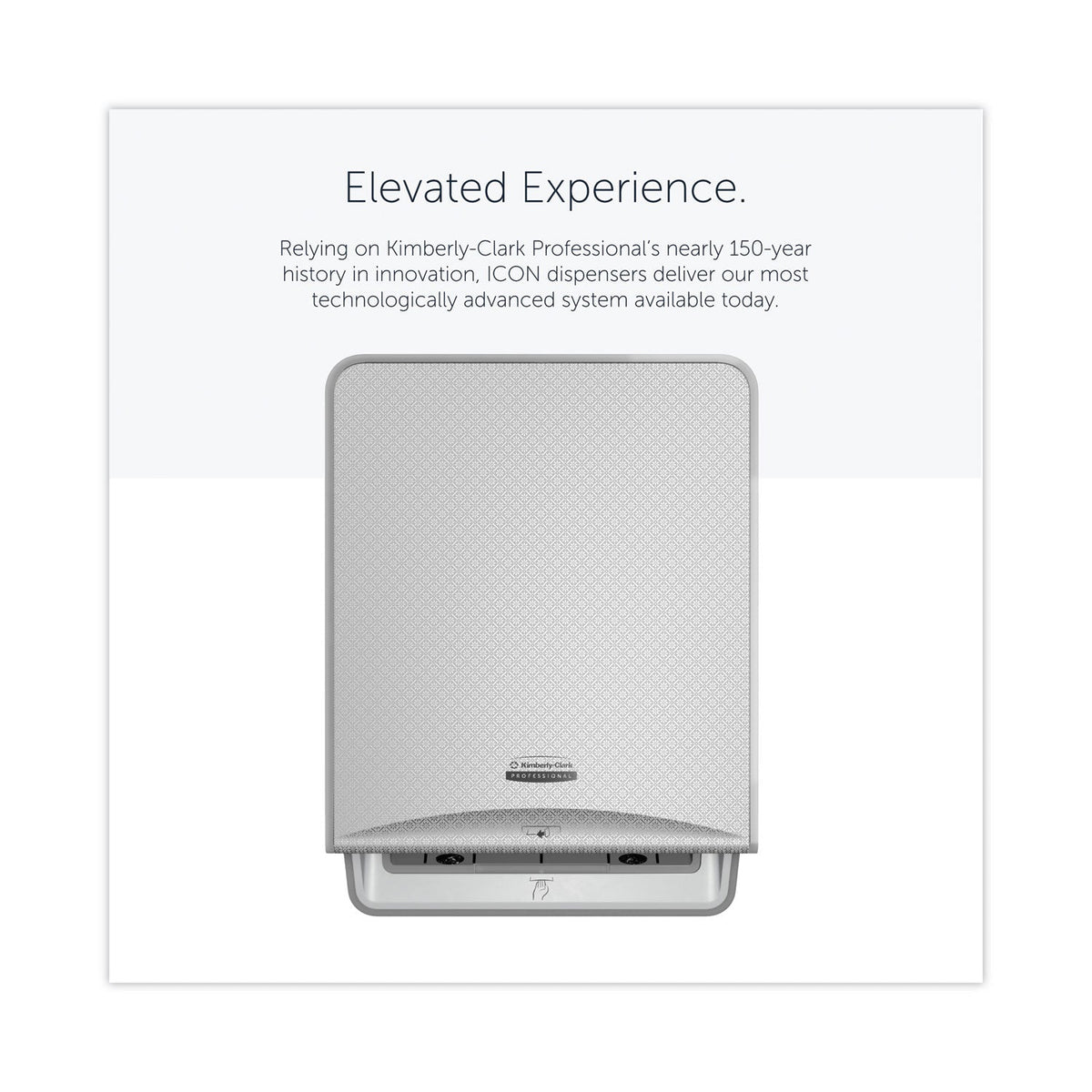 Kimberly-Clark Professional* ICON Automatic Roll Towel Dispenser, 20.12 x 16.37 x 13.5, Silver Mosaic