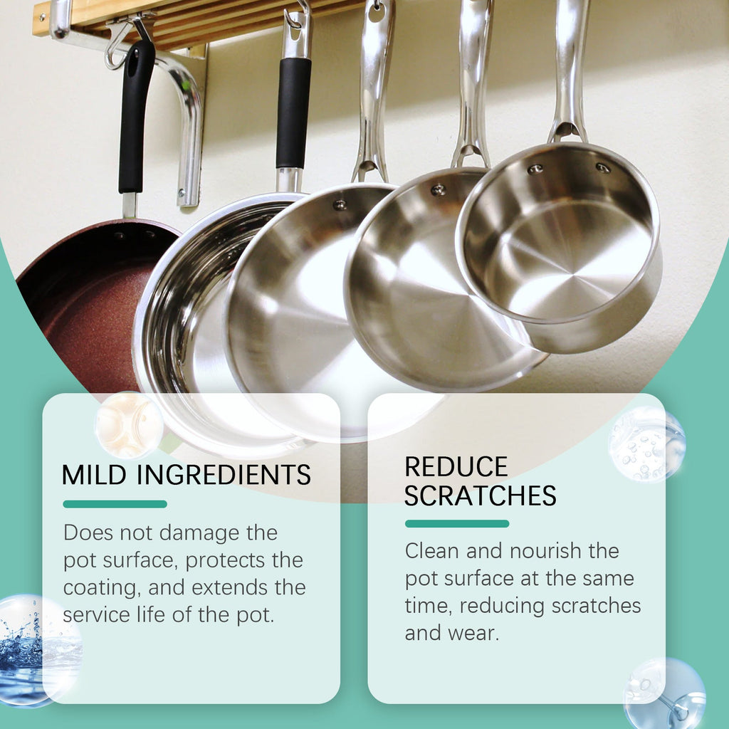 Pan Bottom Cleaner Clean Kitchen Utensils Pan Bottom Grease And Dirt Clean Polishing Anti-Rust Multi-Effect Cleaning Liquid