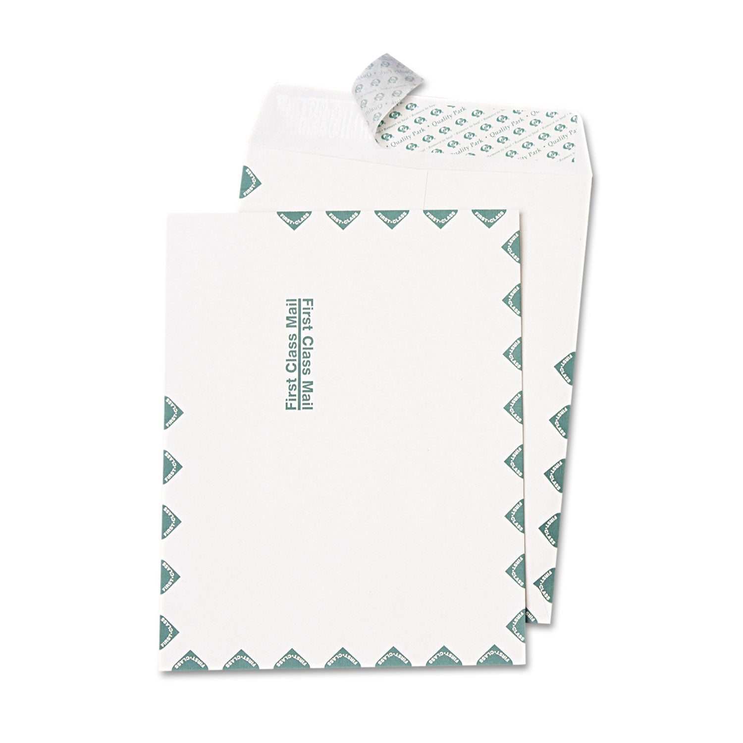 Quality Park Redi-Strip Catalog Envelope, First Class, #13 1/2, Cheese Blade Flap, Redi-Strip Adhesive Closure, 10 x 13, White, 100/Box