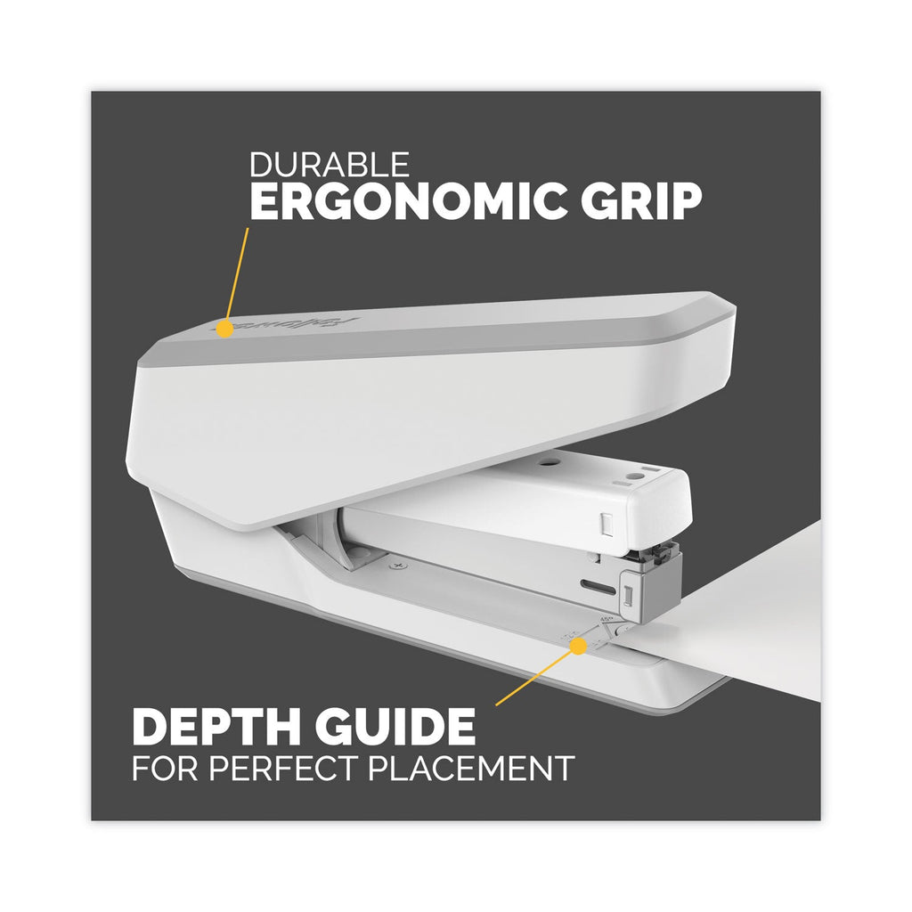 Fellowes LX850 EasyPress Full Strip Stapler, 25-Sheet Capacity, White