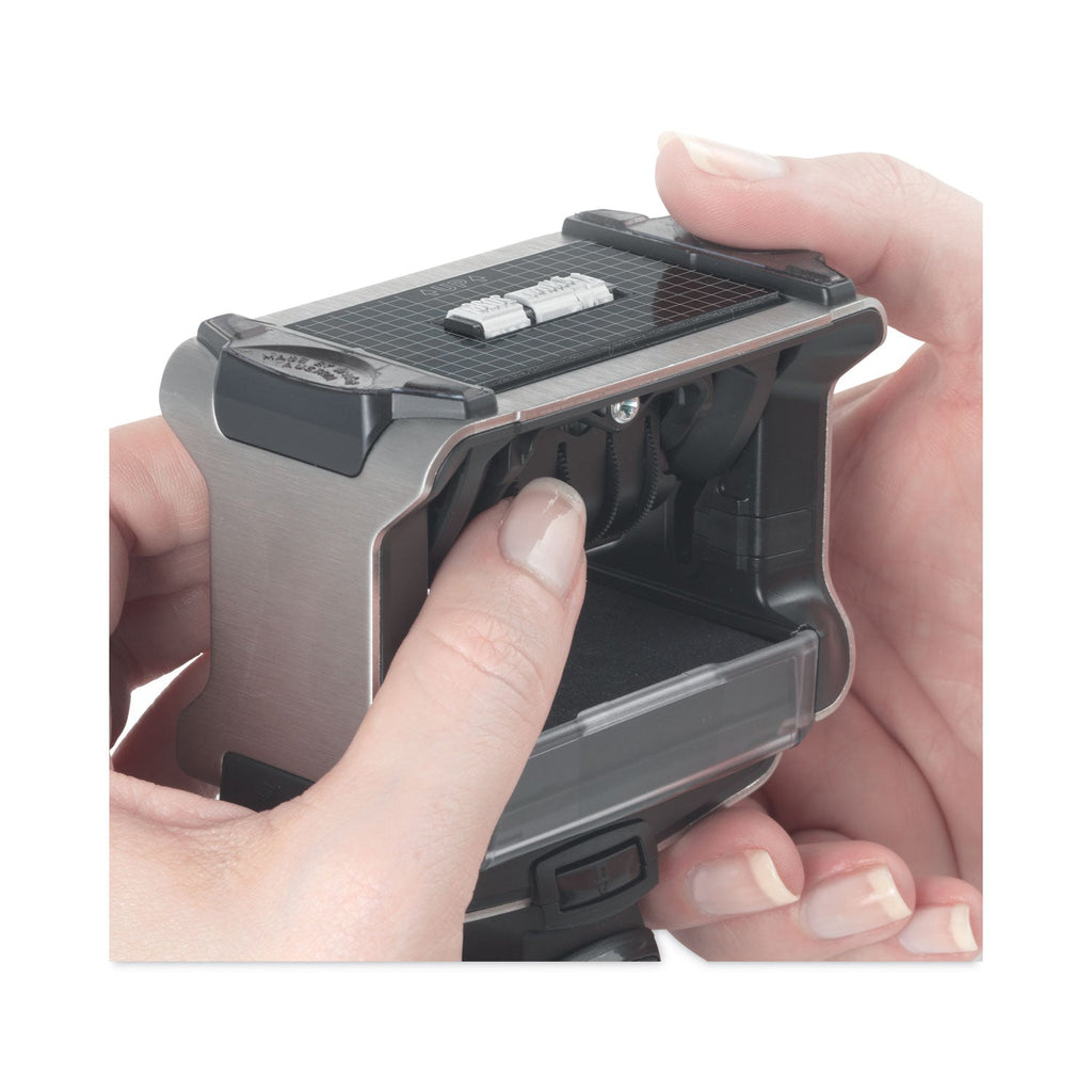 Trodat Professional Date Stamp, Self-Inking, 1.63" x 0.38", Black
