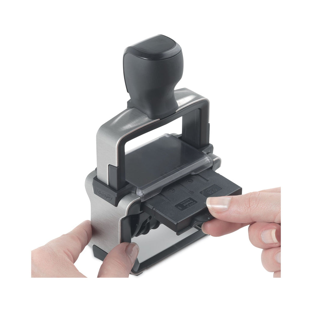 Trodat Professional Date Stamp, Self-Inking, 1.63" x 0.38", Black