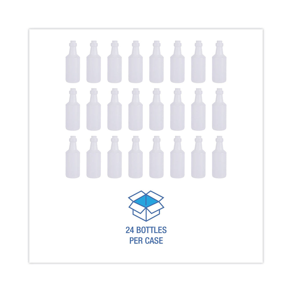 Boardwalk Handi-Hold Spray Bottle, 16 oz, Clear, 24/Carton