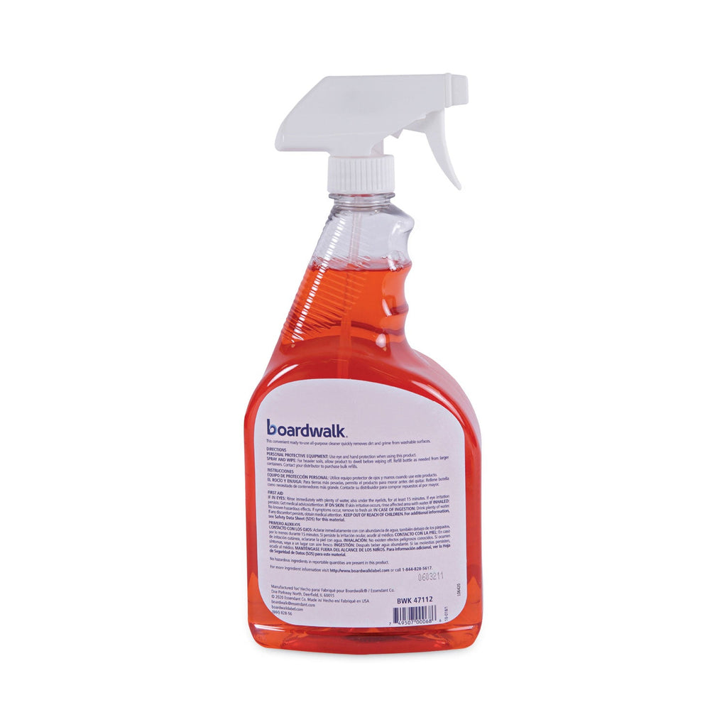 Boardwalk Natural All Purpose Cleaner, Unscented, 32 oz Spray Bottle, 12/Carton