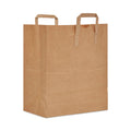 AJM Packaging Corporation Handle Bag, 17.75 x 21, Brown, 400/Bundle