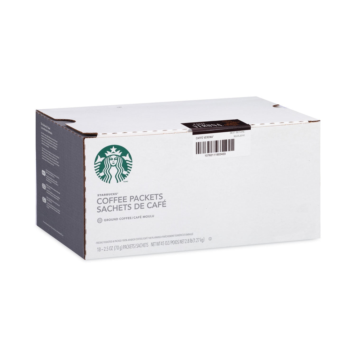 Starbucks Coffee, Caffe Verona, 2.5 oz Packet, 18/Box