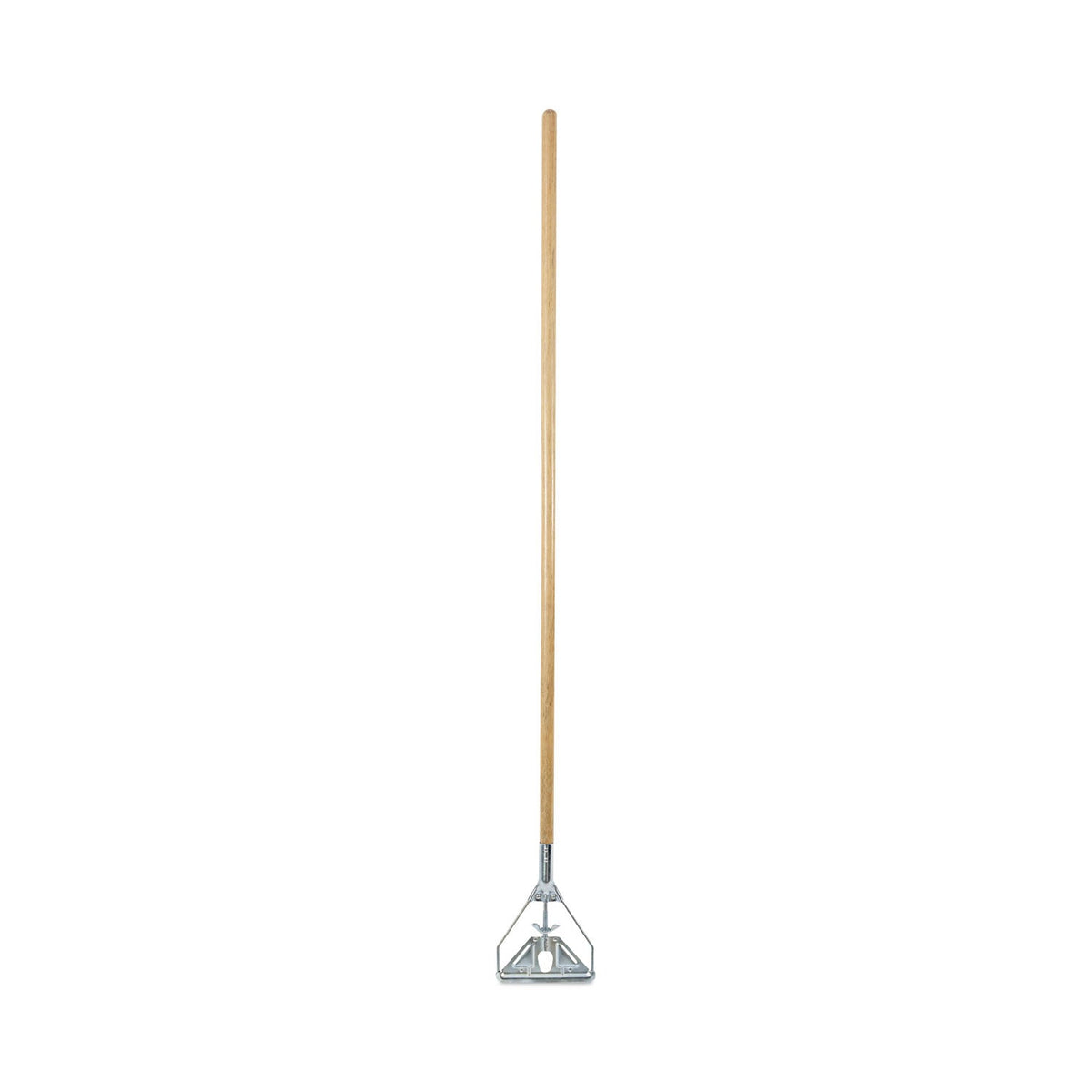Boardwalk Screw Clamp Metal Head Wooden Mop Handle, #20+, 1.13" dia x 63", Natural