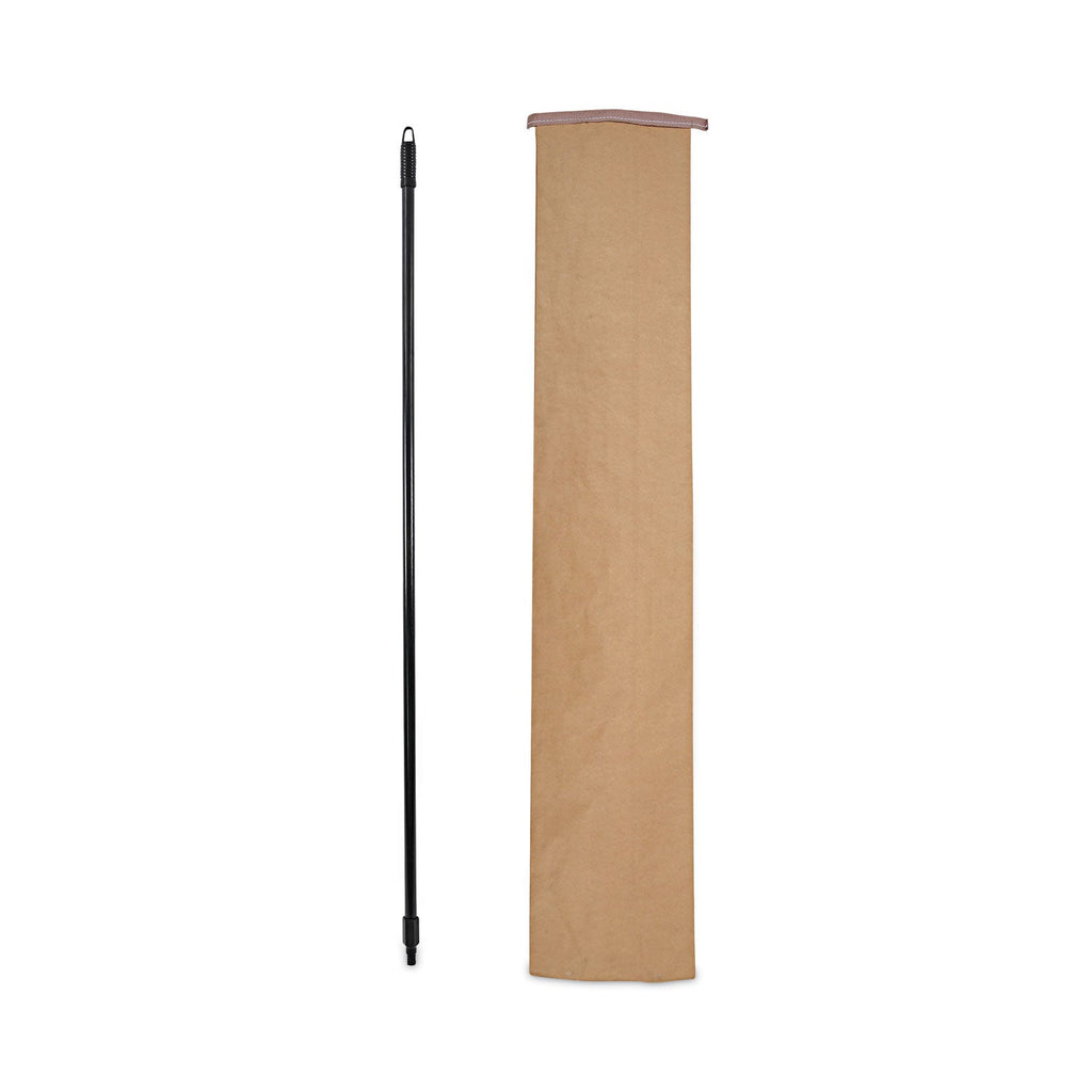 Boardwalk Fiberglass Broom Handle, Nylon Plastic Threaded End, 1" dia x 60", Black