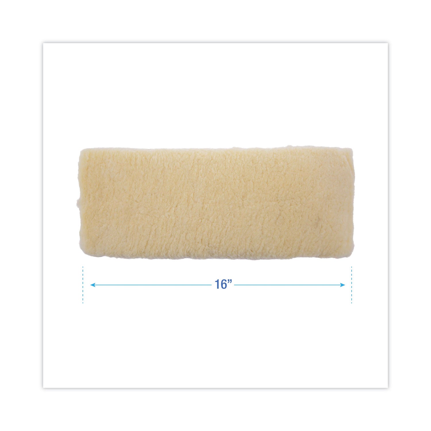Boardwalk Mop Head, Applicator Refill Pad, Lambswool, 16-Inch, White