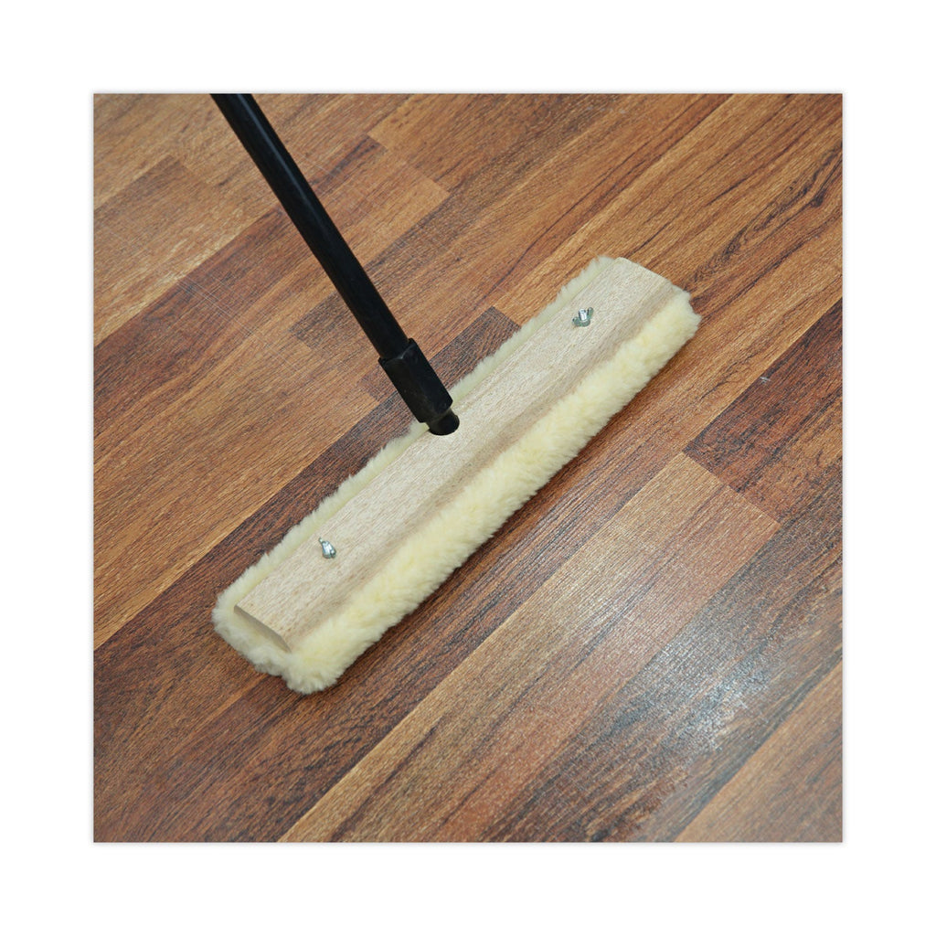 Boardwalk Mop Head, Applicator Refill Pad, Lambswool, 16-Inch, White
