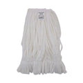 Boardwalk Mop Head, Looped, Enviro Clean With Tailband, Medium, White, 12/Carton