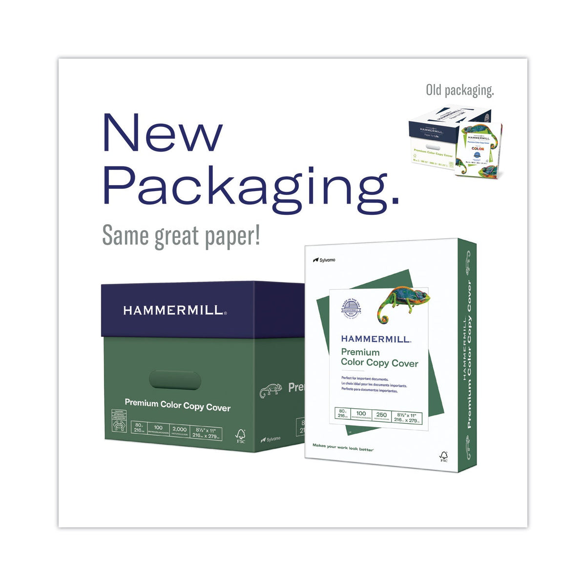 Hammermill Premium Color Copy Cover, 100 Bright, 60 lb Cover Weight, 17 x 11, 250/Pack