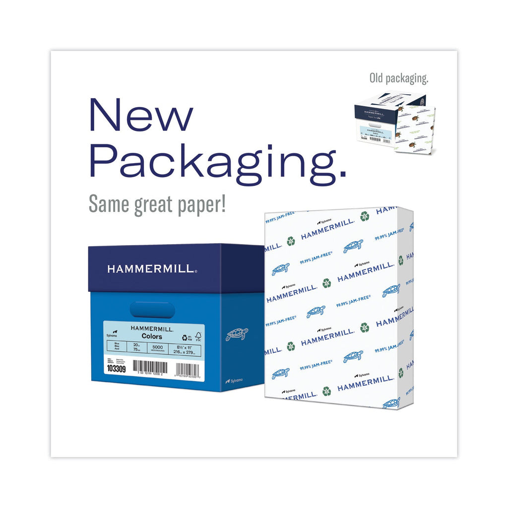 Hammermill Colors Print Paper, 20 lb Bond Weight, 8.5 x 11, Cream, 500/Ream