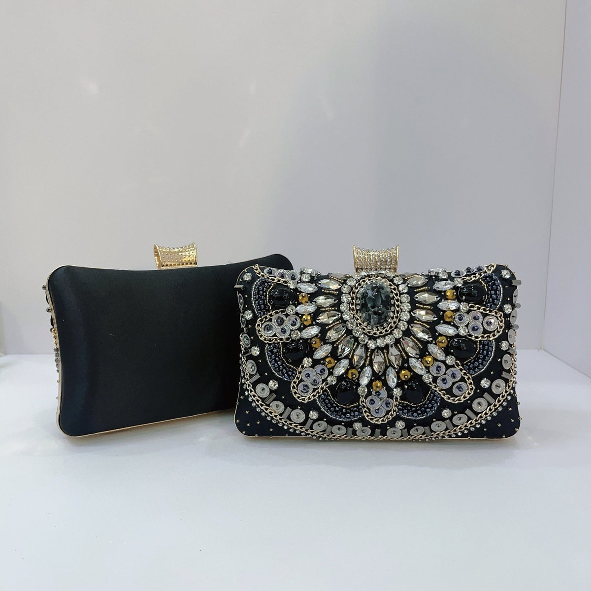 Heavy Industry Pearl-Embroidered Evening Clutch For Women Wedding Bag