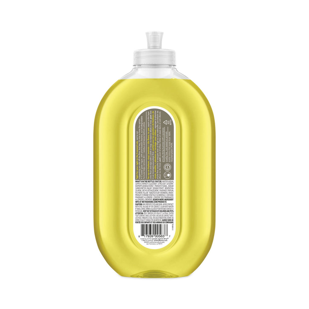 Method Squirt + Mop Hard Floor Cleaner, 25 oz Spray Bottle, Lemon Ginger, 6/Carton