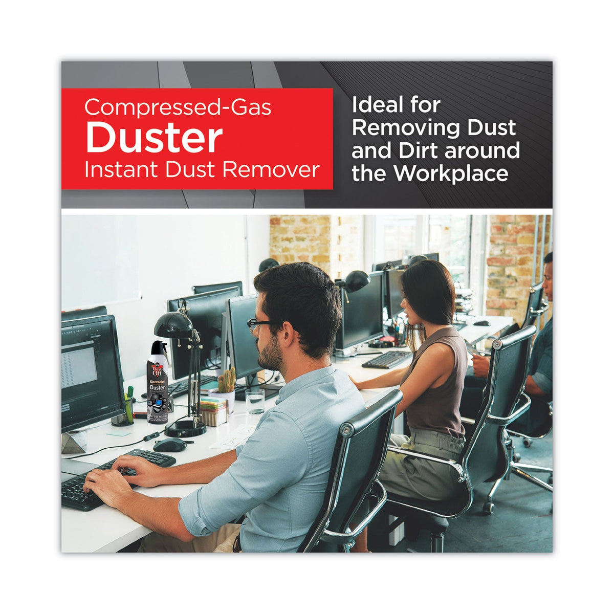 Dust-Off Disposable Compressed Air Duster, 17 oz Can