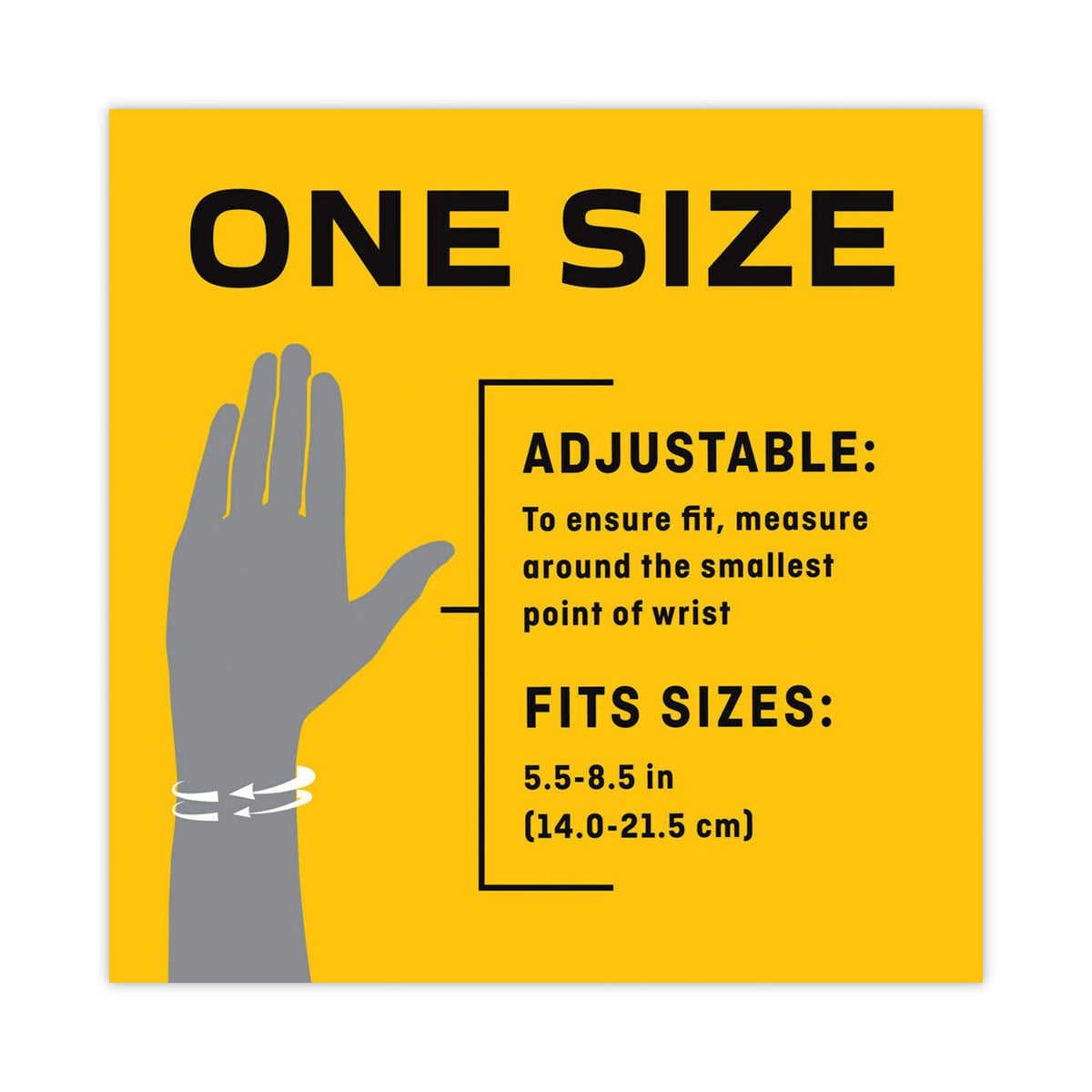 FUTURO Adjustable Reversible Splint Wrist Brace, Fits Wrists 5.5" to 8.5", Black