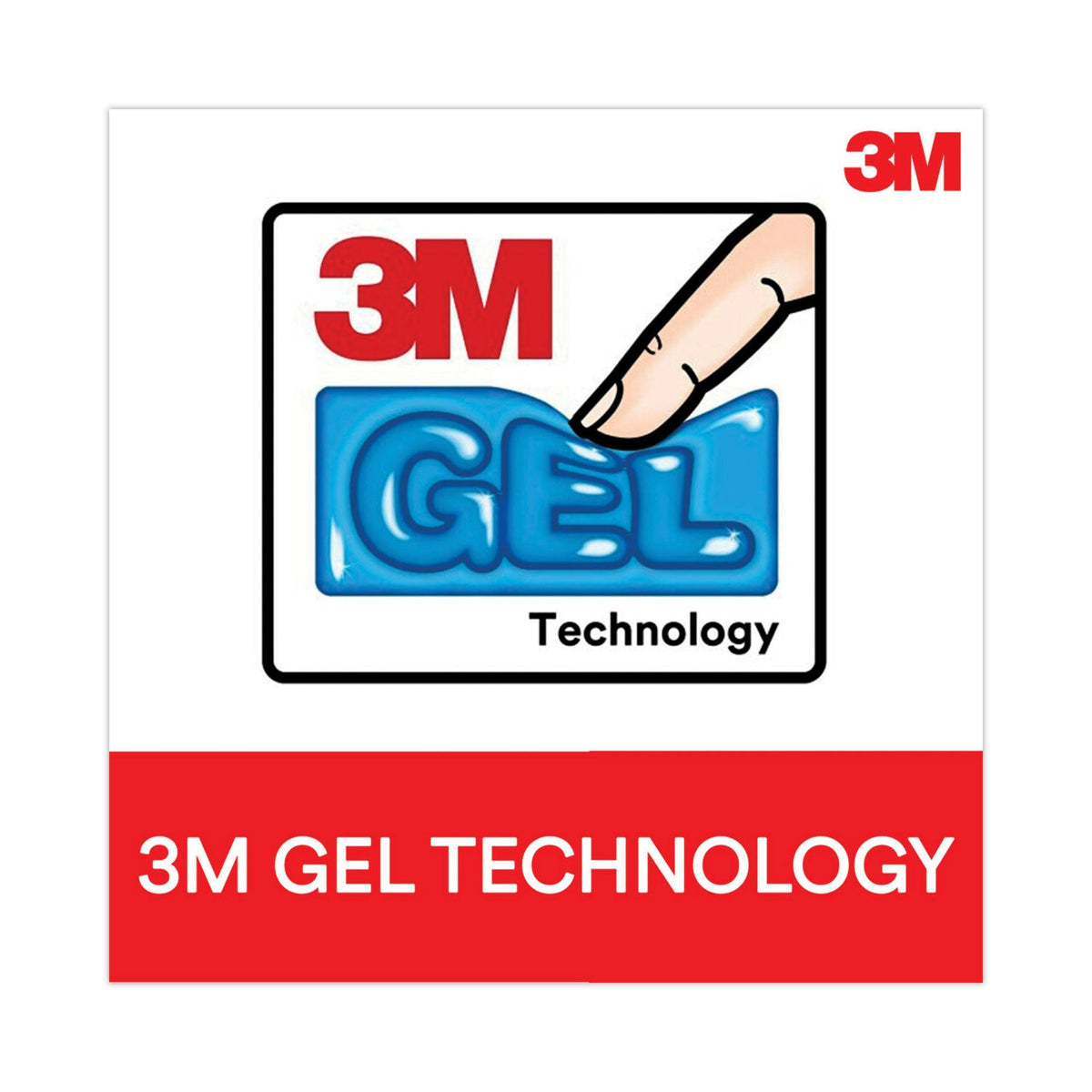 3M Antimicrobial Gel Mouse Pad/Keyboard Wrist Rest Platform, 25.5 x 10.6, Black/Silver