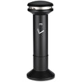 Rubbermaid Infinity Ultra-High Capacity Smoking Receptacle, 6.7 gal, 15.5 dia x 41.5h, Black