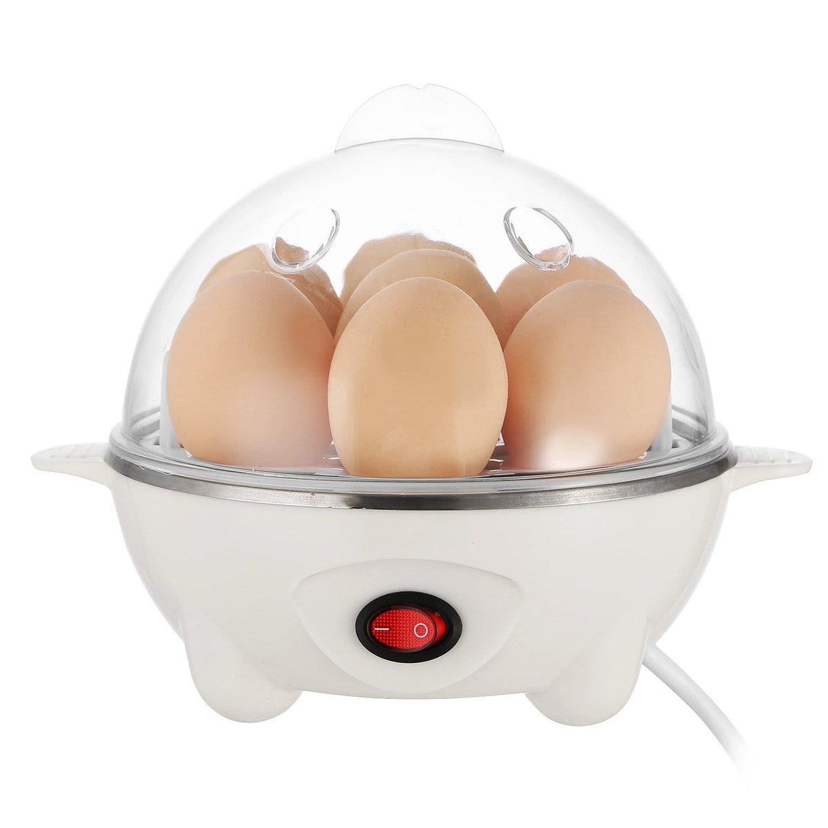 7-Egg Electric Egg Cooker – Auto Shut-Off, 350W, Hard & Soft Boiled, Steam Cooker
