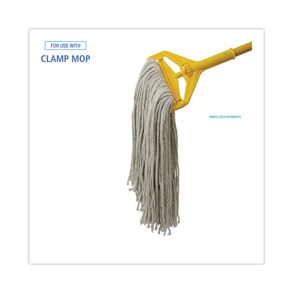 Boardwalk Premium Cut-End Wet Mop Heads, Cotton, 20oz, White, 12/Carton