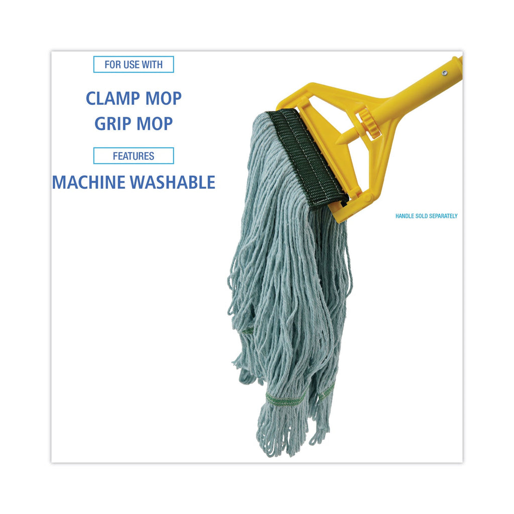 Boardwalk EchoMop with Looped-End Wet Head, Synthetic/Cotton, Medium, Blue, 12/Carton