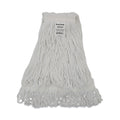 Boardwalk Pro Loop Web/Tailband Wet Mop Head, Rayon, #24 Size, White, 12/Carton