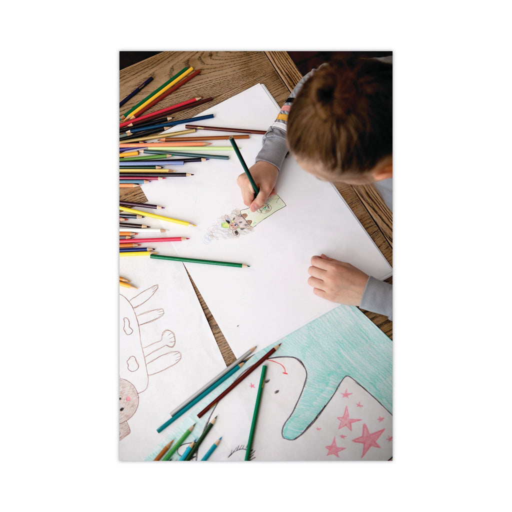 Pacon White Drawing Paper, 47 lb Text Weight, 12 x 18, Pure White, 500/Ream