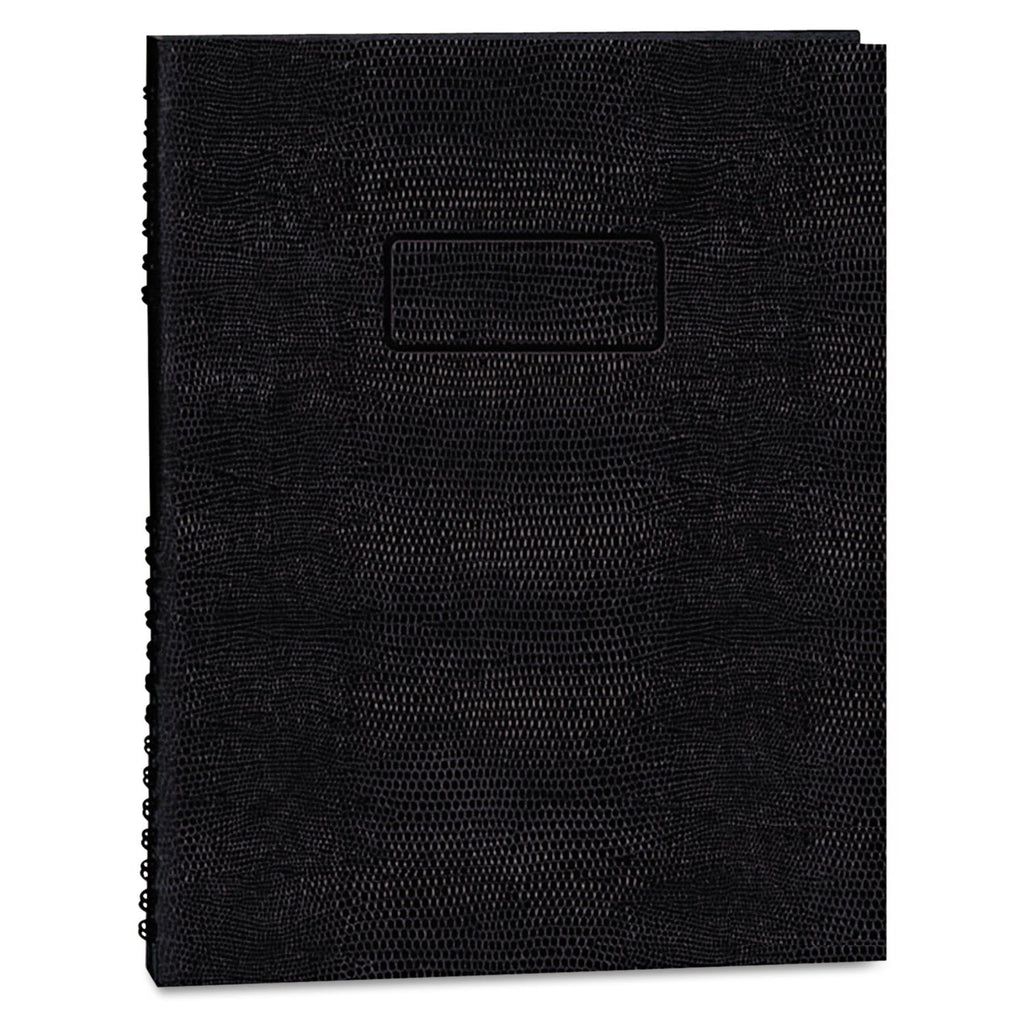 Blueline EcoLogix NotePro Executive Notebook, 1 Subject, Medium/College Rule, Black Cover, 11 x 8.5, 100 Sheets