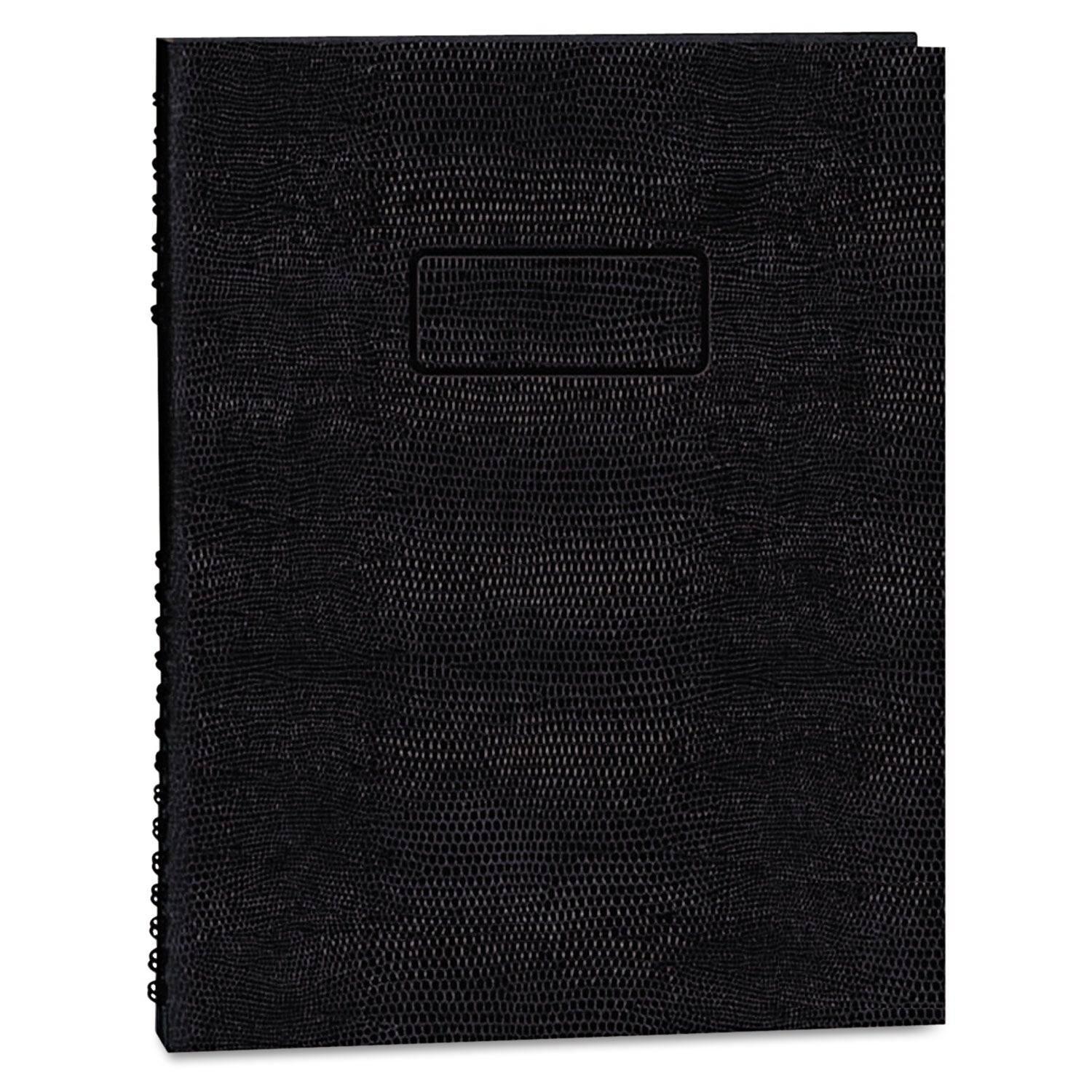 Blueline EcoLogix NotePro Executive Notebook, 1 Subject, Medium/College Rule, Black Cover, 11 x 8.5, 100 Sheets