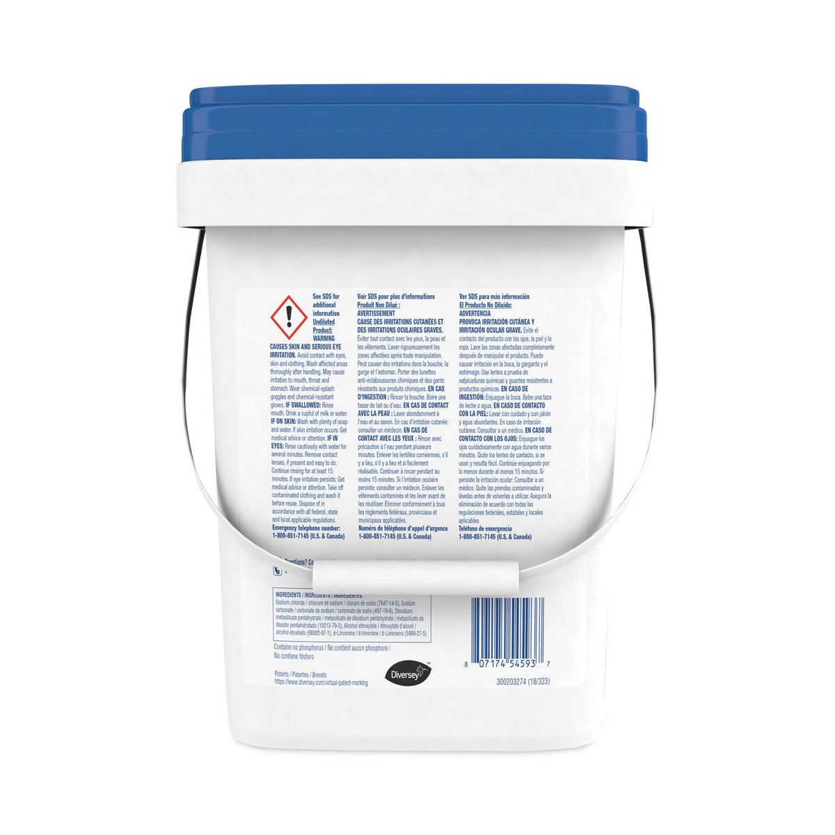 Diversey Whistle Multi-Purpose Powder Detergent, Citrus, 19 lb Pail