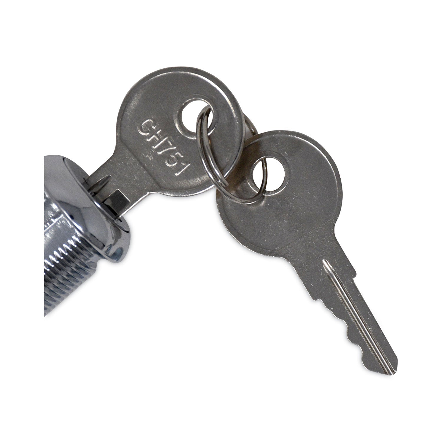 Rubbermaid Replacement Lock and Keys for Cleaning Carts, Silver