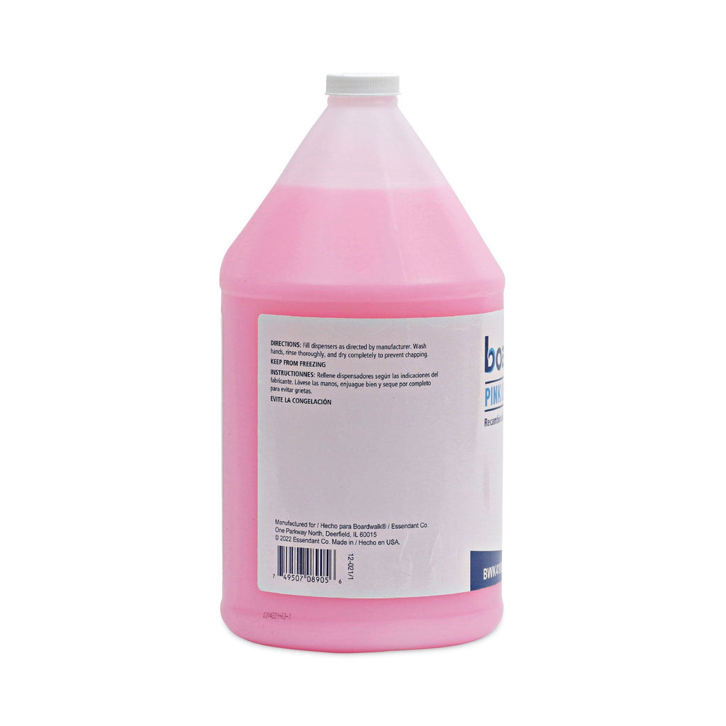 Boardwalk Mild Cleansing Pink Lotion Soap, Cherry Scent, Liquid, 1 gal Bottle