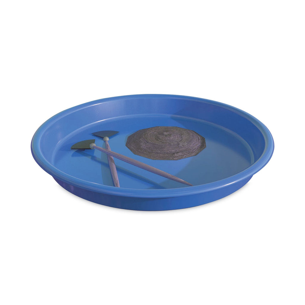deflecto Little Artist's Antimicrobial Craft Tray, 13" Dia., Blue