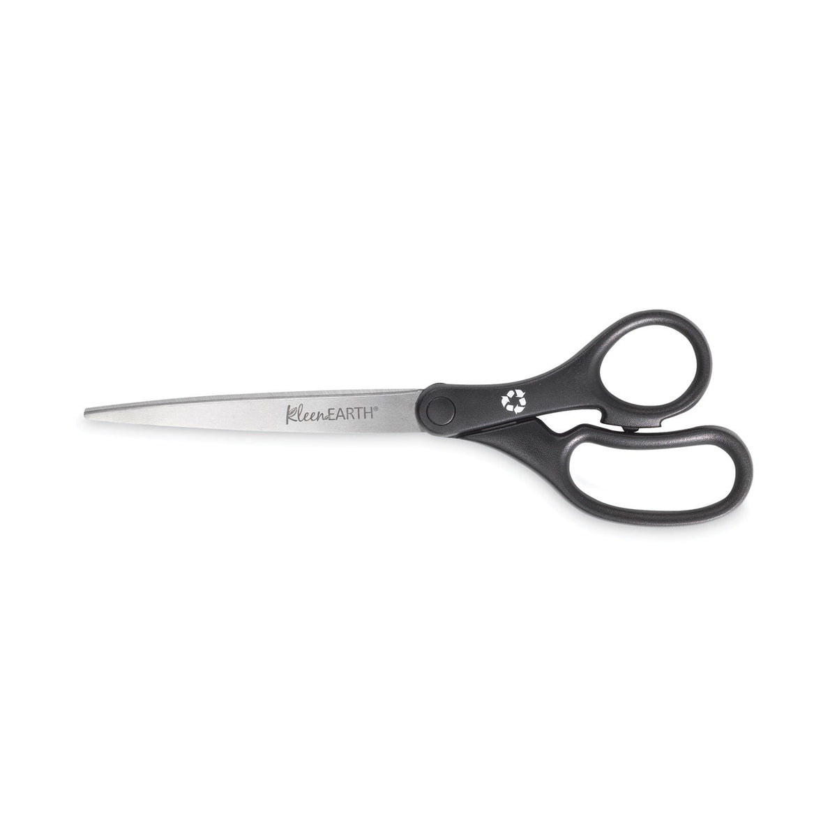 Westcott KleenEarth Basic Plastic Handle Scissors, 9" Long, 4.25" Cut Length, Black Straight Handle