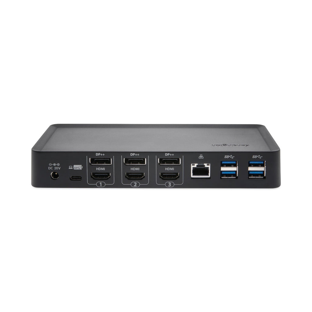 Kensington SD4900P USB-C and USB-A 10 Gbps Triple 4K Hybrid Dock, Black
