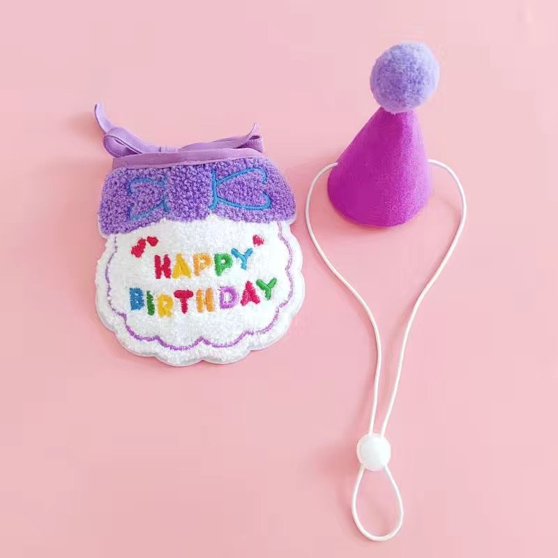 Pet Dog Fashion Special Decoration Bib Hat