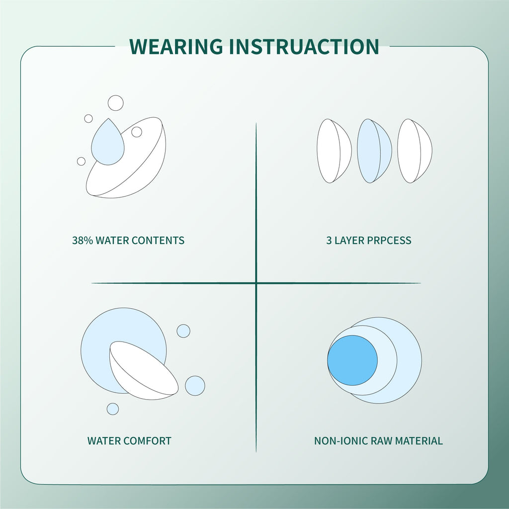 1Pair FDA Certificate Eyes Beautiful Pupil Colorful Girl Cosplay Contact Lenses  Purely brown