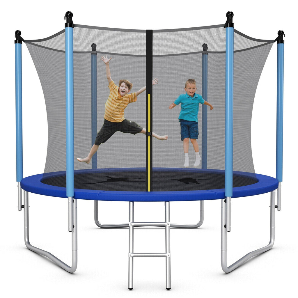 Outdoor Trampoline with Safety Closure Net