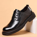 Leather Shoes For Men Genuine Leather Casual Business Formal Breathable With Thick Soles