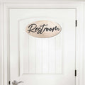 Restroom sign, Washroom sign, Bathroom sign, Business sign, Made in the USA sign, Made from wood - 320335
