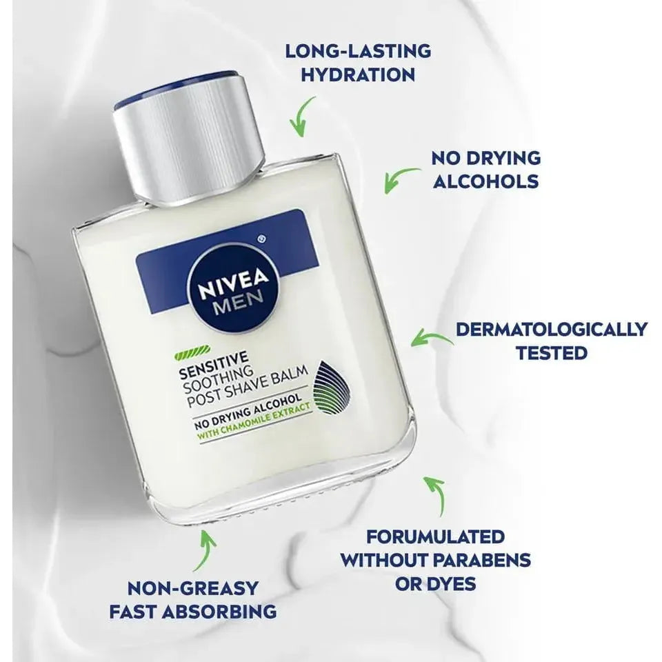 Nivea Men Sensitive Soothing Post Shave Balm 3.3 oz