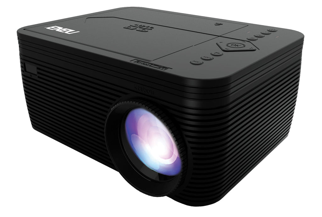 Naxa 150" Home Theater LCD Projector & Carrying Case Combo with Built-In DVD Player