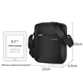 Mens Commuter Travel Crossbody Large-Capacity Sports Shoulder Bag