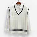 New Preppy-Style Knitted Vest For Women
