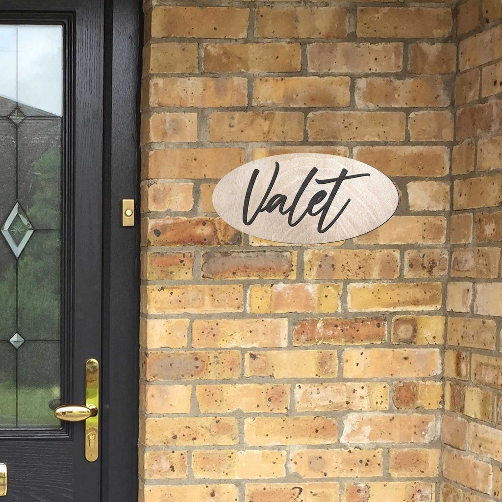 Valet sign, Business sign, Made in the USA sign, Made from wood, lightweight sign - 320341